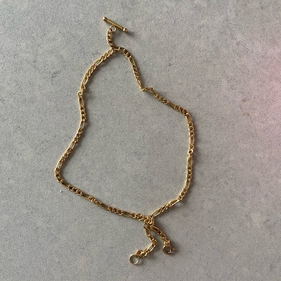 leah alexandra Jewelry - 14k goldfill Albert chain Leah Alexandra 17”